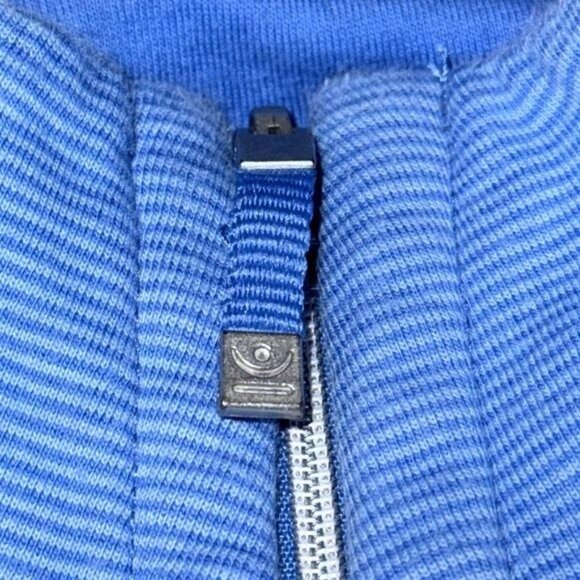 Reversible Blue Full-Zip Jacket Womens M Lightweight Long Sleeve Cotton Casual - Picture 2 of 7